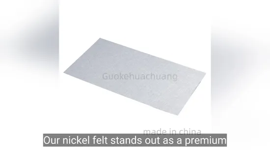 0.2mm-0.4mm Thickness Sintered Fiber Nickel Felt for Hydrogen Generator